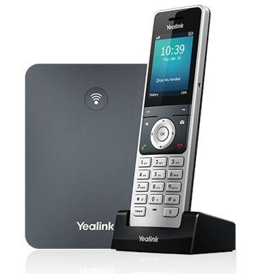 Yealink W76P IP Phone - Cordless - Corded - DECT - Wall Mountable, Desktop - Alabaster Silver, Classic Gray Yealink W76P IP Phone - Cordless - Corded - DECT - Wall Mountable, Desktop - Alabaster Silver, Classic Gray